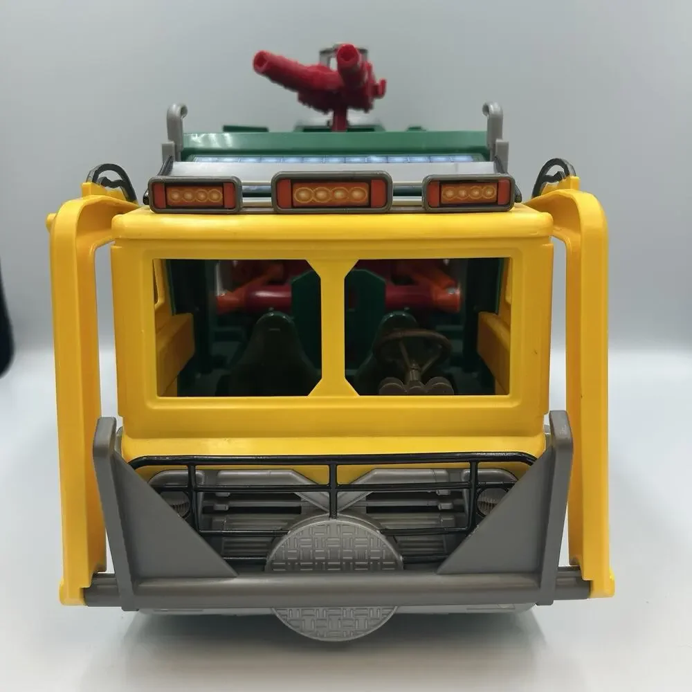2015 Playmates TMNT Out of the Shadows Tartaruga Brothers Garbage Truck Toy Kids